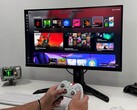 Windows 11 Full Screen Experience (FSE)-interface weergegeven op een monitor met een Xbox-controller gebruikt voor navigatie (Afbeeldingsbron: YouTube/ETA Prime)