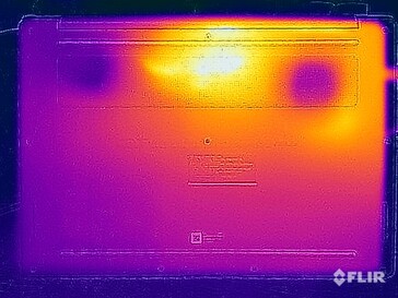 Stresstest oppervlaktetemperaturen (onder)