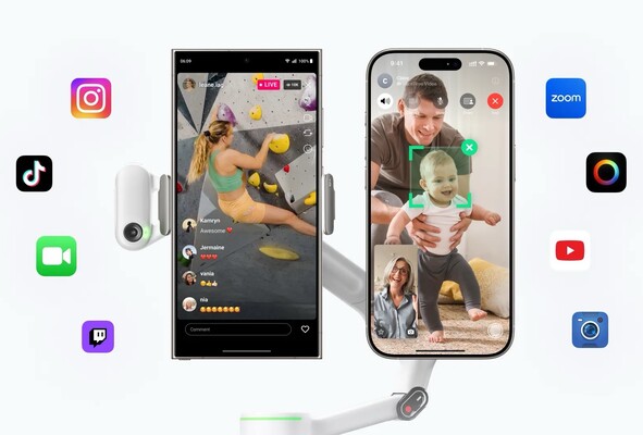 De Flow 2 Pro kan nu worden gebruikt met Android telefoons en apps van derden (Afbeelding bron: Insta360)