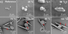 Plastic fragmenten in water (Beeldbron: Environmental Science &amp;amp; Technology Letters via ScienceAlert)