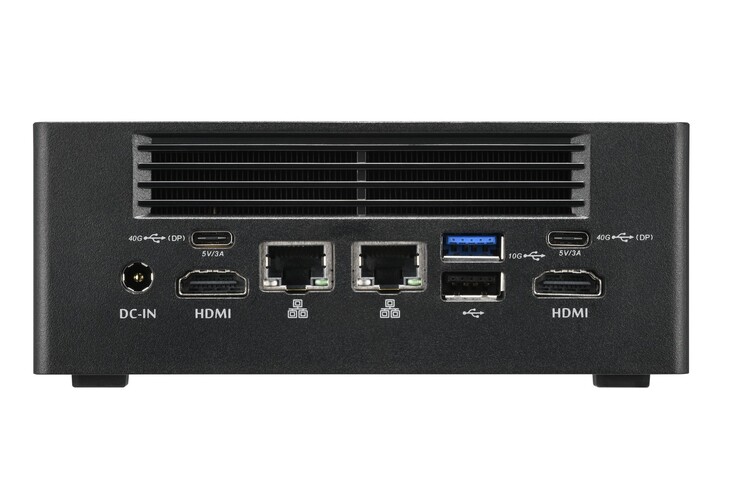 De mini PC heeft twee HDMI- en een Ethernet-poort (Afbeeldingsbron: Shuttle)